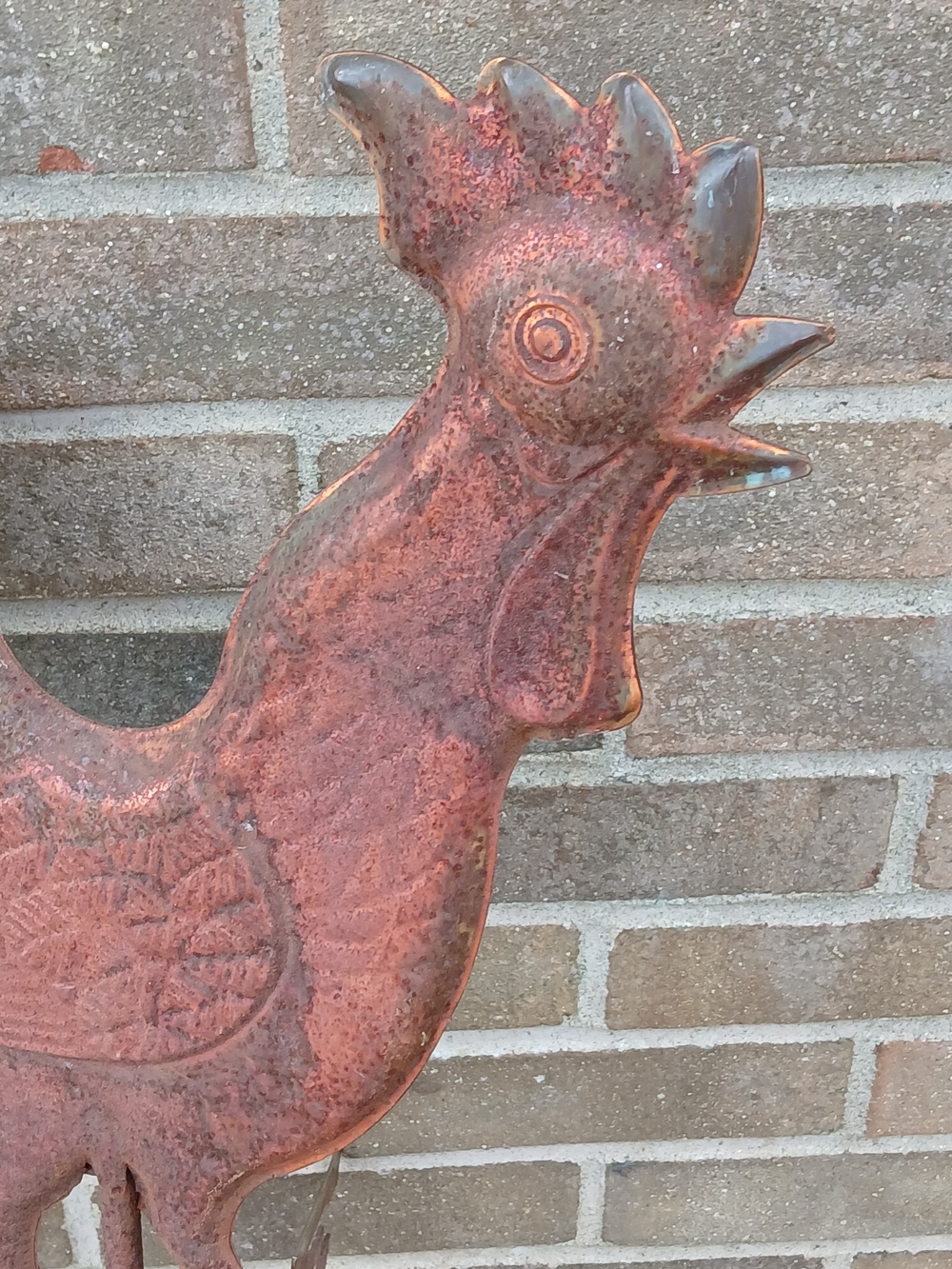 Source Unknown Rust-Colored Rooster Weather Vane - Picture 4 of 6